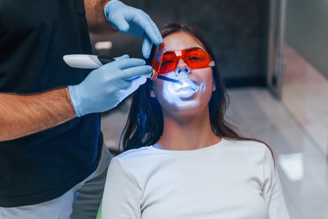 Patient receiving professional dental crowns treatment in Azusa